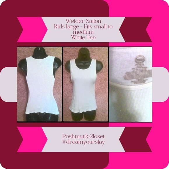 Welder Nation White Tank Top - Picture 1 of 5